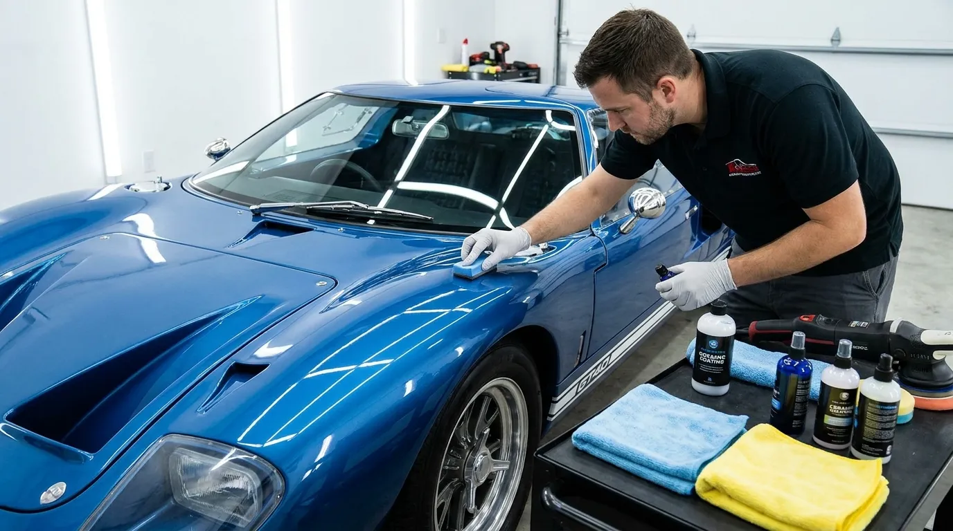 Ceramic coating application