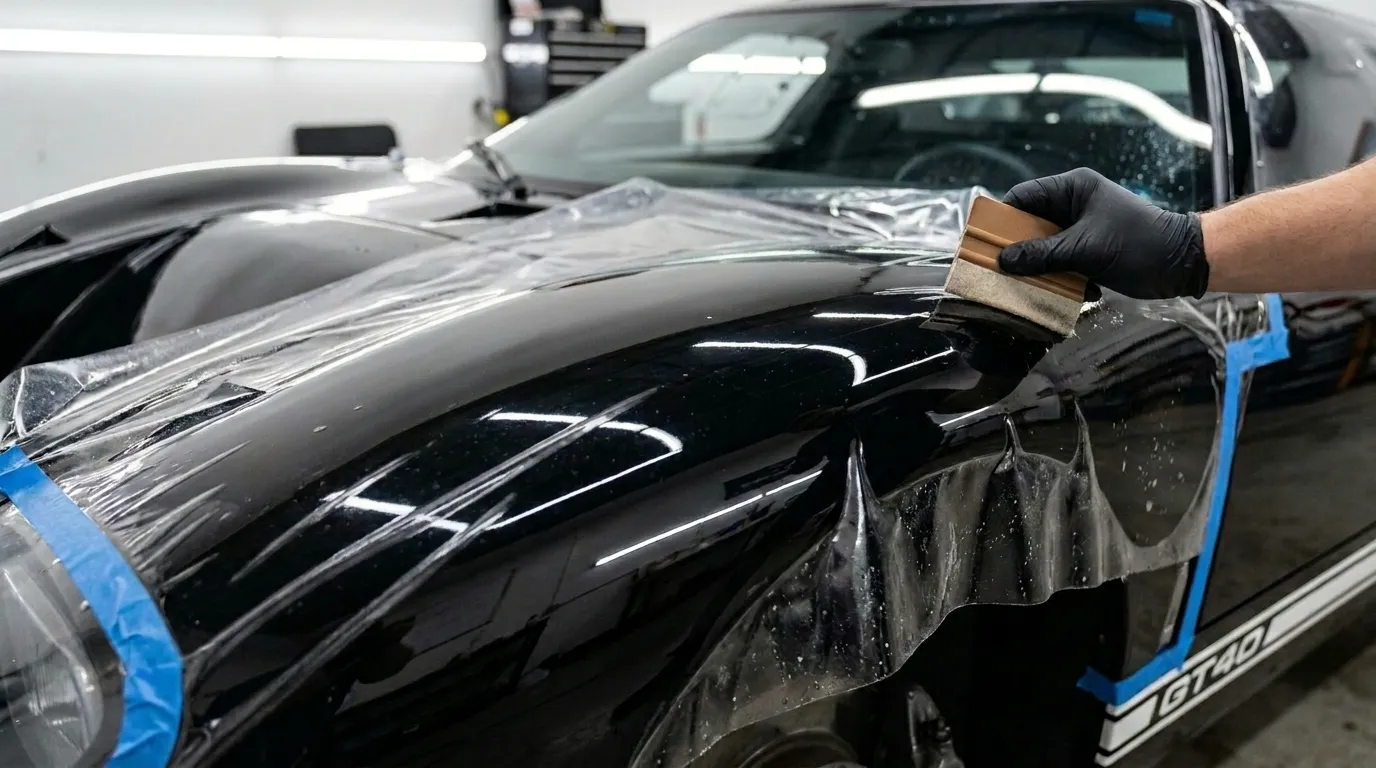 Paint protection film fitting