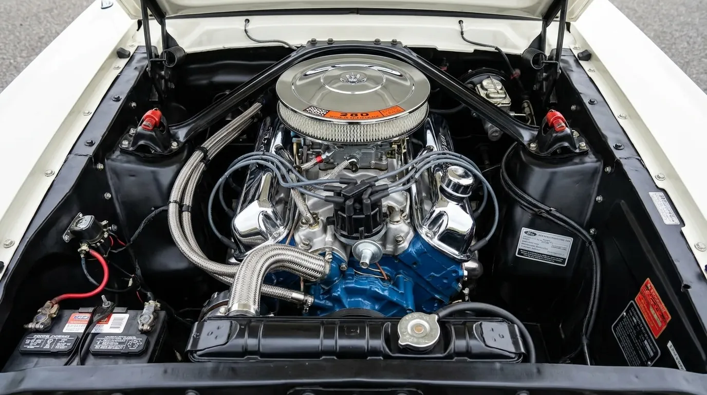 Ford V8 engine bay